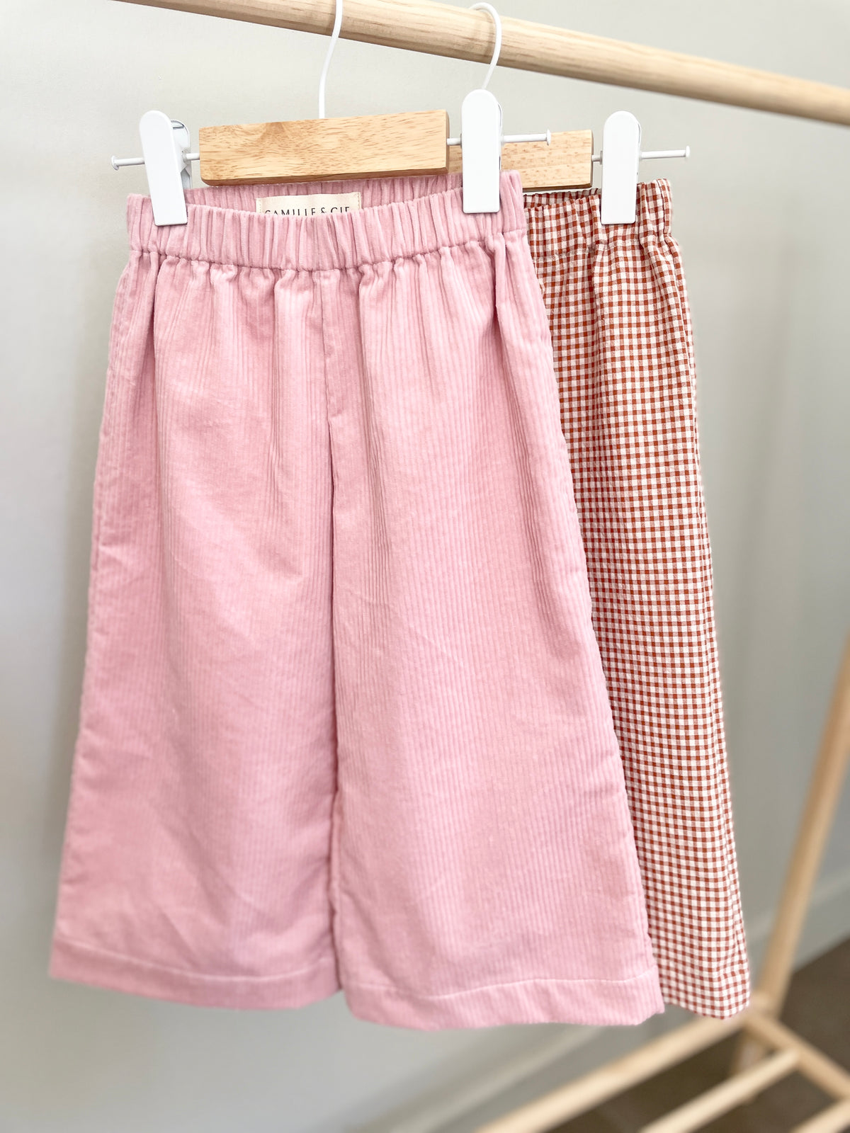 Pantalon BALSAM velours côtelé rose doux