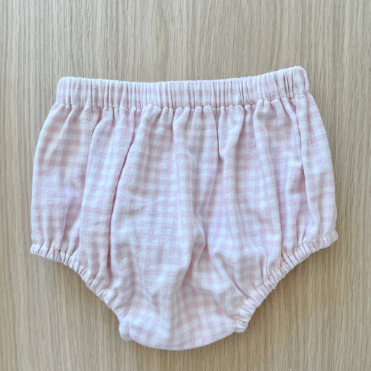 Bloomer ASTER vichy rose layette